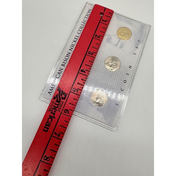 American Bison Nickel 5 Coin Set Holographic 24kt Gold Plated - Picture 12 of 15